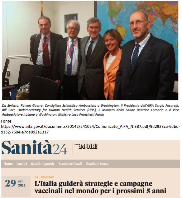 GHSA_2014 Italia capofila strategie vaccinali a livello mondiale