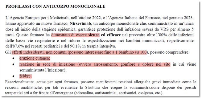 profilassi con anticorpo monoclonale